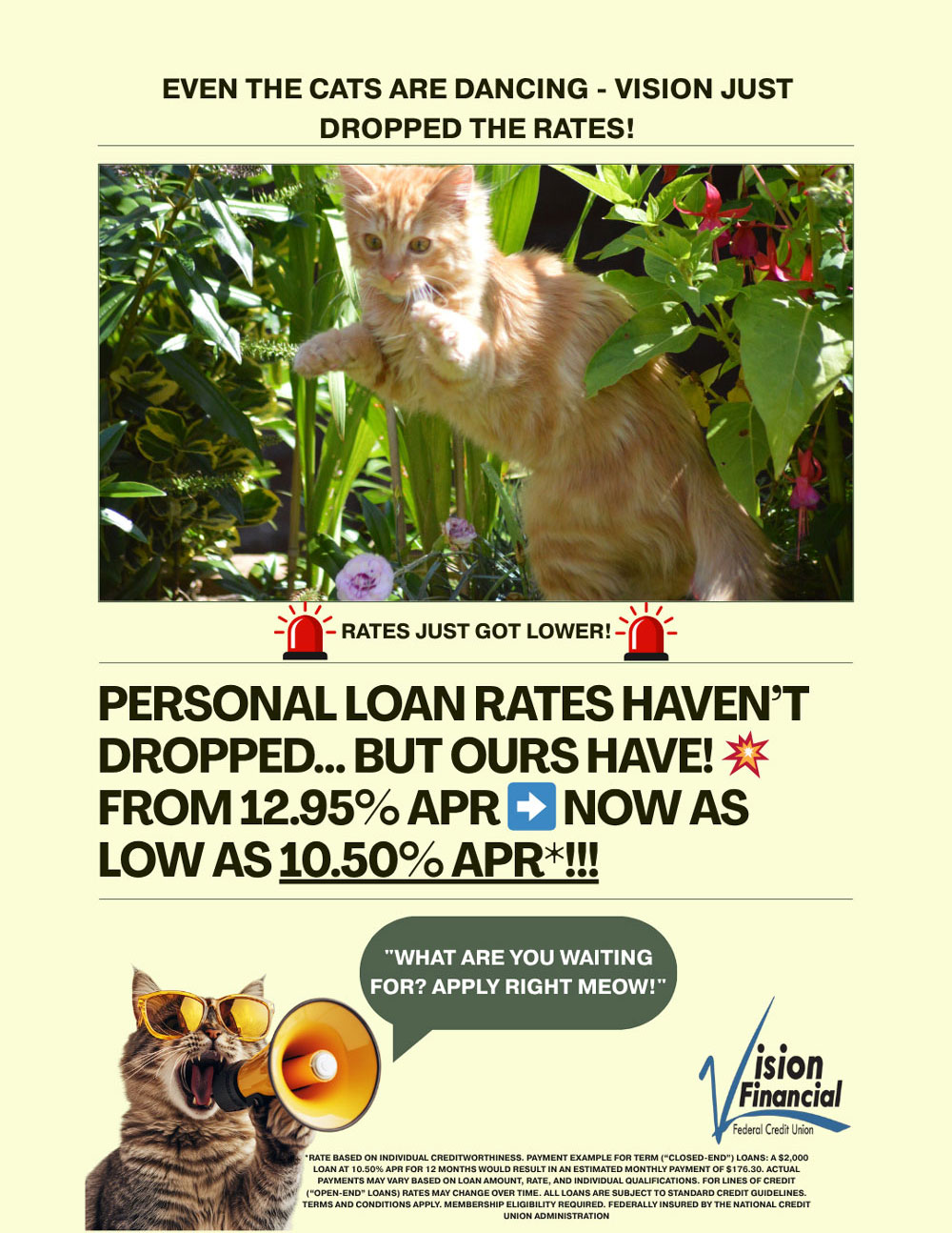 Personal loan rate haven't dropped but ours have